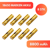 18650 Akku 8800 mAH 4.2V Lithium - Ionen Markenakku - Waagemann