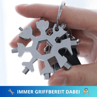 18in1 Schneeflocken - Multifunktionswerkzeug aus Edelstahl mit edler Geschenkbox - Waagemann