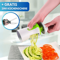 2 IN 1 Spiralschneider + GRATIS 2in1 Küchenschere! - Waagemann