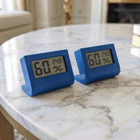 2 STÜCK Elektronisches LCD - Thermometer & Hygrometer mit Ständer - Waagemann