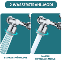 Anti - Spritz 1080° Wasserhahn Düse Siebaufsatz Strahlregler - Waagemann