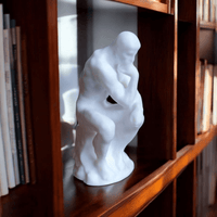 Der Denker von Rodin Bücherregal Deko Skulptur - Der denkende Mensch - Waagemann