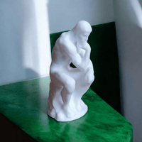 Der Denker von Rodin Bücherregal Deko Skulptur - Der denkende Mensch - Waagemann
