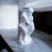 Der Denker von Rodin Bücherregal Deko Skulptur - Der denkende Mensch - Waagemann