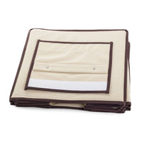 Hänge - Organizer für Kleiderschrank, 10 Regalfächer, 30x30x60 cm, beige - Waagemann