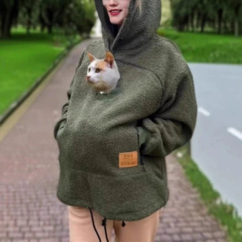 Hoodie mit Kuscheltasche für Katzen & kleine Hunde - Waagemann