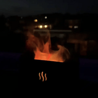 iFLAME - Ultraschall Aroma Luftbefeuchter mit Kaminfeuer - Effekt - Waagemann