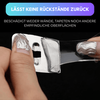 InfinityTape - Ultra starkes doppelseitiges NANO - Klebeband (wiederverwendbar) - Waagemann