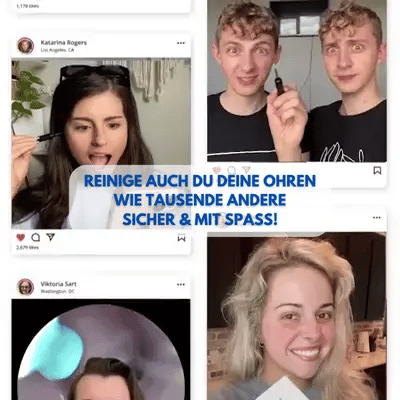 Intelligenter Ohrenreiniger mit Kamera Ohrkamera Miluna OhrKlar - Waagemann