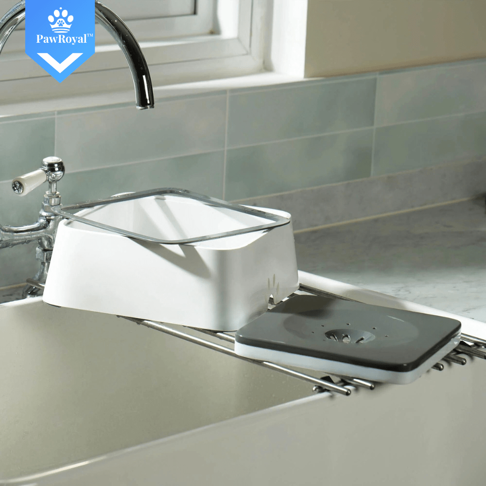 PawRoyal™ Auslaufsicherer Wassernapf 2L mit Aktivkohle Filter - Waagemann