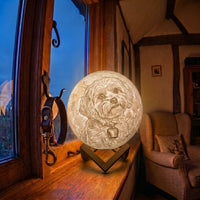 Personalisierte 3D Foto Mondlampe - Das Original von Waagemann - Waagemann