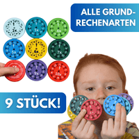 Rechenwirbel - Montessori Fidget Spinner für interaktives Lernen - Waagemann