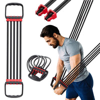 Übungsexpander mit 5 Fitness - Widerstandsbändern - Waagemann