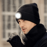 XtremeBeam™ Wiederaufladbarer LED Beanie - 2 STÜCK - Waagemann