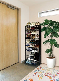 10-stufiges verstellbares Schuhregal für 30 Paar (2 Farben) - Waagemann