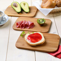 Bambus Frühstücks- und Schneidebrettchen Skära (22x14cm) - 3er Set - Waagemann