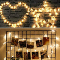 Bezaubernde Foto-Klammer LED Lichterkette - Waagemann