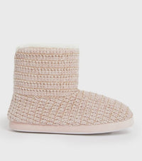 Damen Strick Chenille Hüttenschuhe - Waagemann
