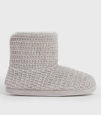 Damen Strick Chenille Hüttenschuhe - Waagemann