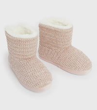 Damen Strick Chenille Hüttenschuhe - Waagemann