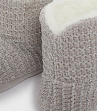 Damen Strick Chenille Hüttenschuhe - Waagemann