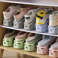 Doppeldeck Schuhregal Ablagesystem (4er Set) - Waagemann