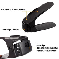 Doppeldeck Schuhregal Ablagesystem (4er Set) - Waagemann