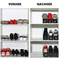 Doppeldeck Schuhregal Ablagesystem (4er Set) - Waagemann