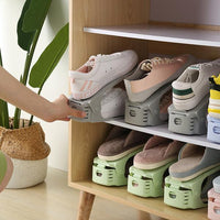 Doppeldeck Schuhregal Ablagesystem (4er Set) - Waagemann