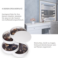 Drehbare Schmuckkästchen Organizer Box 4 Ebenen - Waagemann