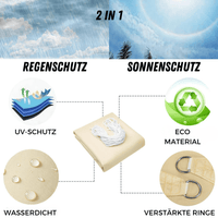 Dreieckiges Sonnensegel 3x3x3m - Waagemann