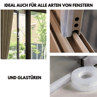 Durchsichtige Tür- & Fenster Dichtungsleistenband 5 Meter - Waagemann