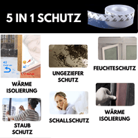 Durchsichtige Tür- & Fenster Dichtungsleistenband 5 Meter - Waagemann