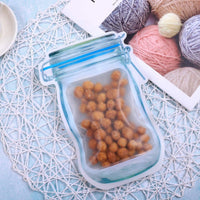 Ecozip - Wiederverwendbare Zip Beutel im Einmachglas Design(6er Set) - Waagemann