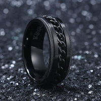 Edelstahl Rotierender Fingerring Flaschenöffner (Unisex) - Waagemann