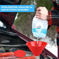 EisFrei 360° - Genialer 3in1 Eiskratzer & Öltrichter - Waagemann