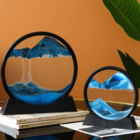 Fliessende Sandbilder in Glas - Waagemann