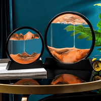 Fliessende Sandbilder in Glas - Waagemann