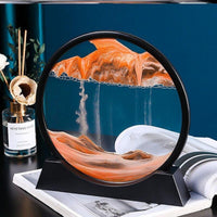 Fliessende Sandbilder in Glas - Waagemann