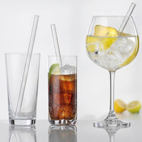 Glas Trinkhalme - 4er Set inkl. Reinigungsbürste - Waagemann