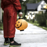 Halloween Kürbis LED-Laterne Lampe Leuchte - Waagemann