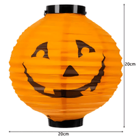 Halloween Kürbis LED-Laterne Lampe Leuchte - Waagemann