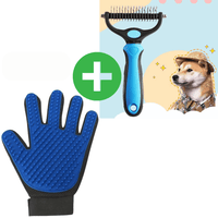 Haustier Enthaarungs & Pflegehandschuhe - Waagemann