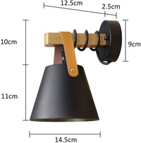 Hölzerne Wandlampe im skandinavischen Design - Waagemann