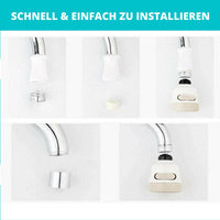 HYDROJET 360° - Wassersparender Küchen-Luftsprudler - Waagemann