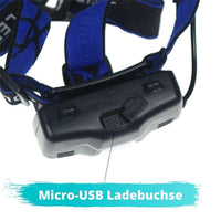 HyperCree - 3 Modi LED Stirnlampe mit USB-Ladegerät - Waagemann