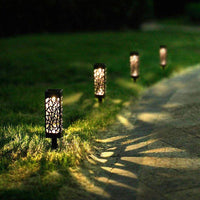 Solarbetriebene Gartenleuchte im klassischen Vintage-Stil (2er Set)