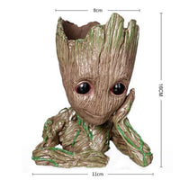 Kopie von Baby Groot Pflanztöpchen & Stiftehalter (handbemalt) 2 - Waagemann