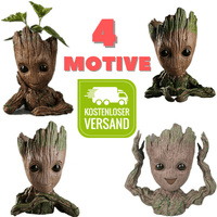 Kopie von Baby Groot Pflanztöpchen & Stiftehalter (handbemalt) 2 - Waagemann