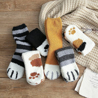 Kuschelige Socken im Katzenpfoten Design - Waagemann